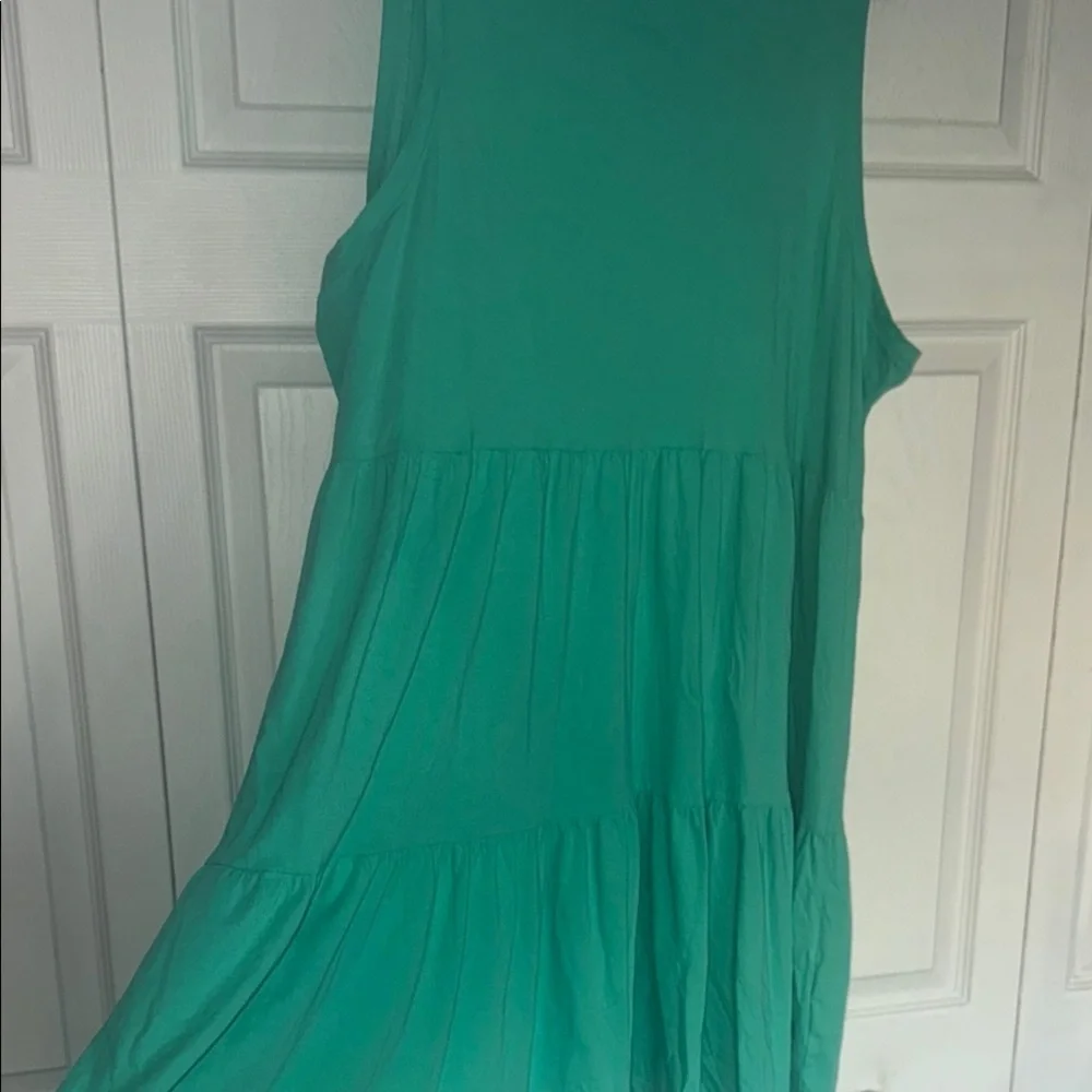 J crew Sleeveless Green Dress
